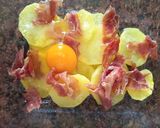 Foto del paso 5 de la receta: Huevos Rotos con Jamón en Microondas