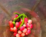 A picture of step 1 of Karonda (Chutney).