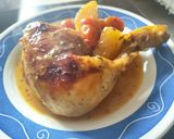 Foto del paso 10 de la receta: Pollo asado con leche de coco, yakiniku, lima y mermelada de albaricoque