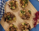 A picture of step 7 of Smashed Potatoes.