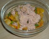 Töltött cukkini tonhallal, zöldségekkel recept fázis 5 fotója