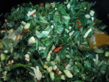 Tarta de verduras con garbanzos