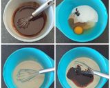 Une image de l'étape 1 de Cookies aux trois chocolats.