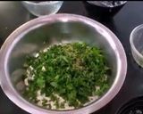 A picture of step 1 of Marwadi Bajra Methi Roti.