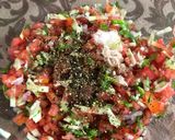 A picture of step 6 of Watermelon Salad.