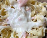 Une image de l'étape 3 de Tagliatelles saumon fumé citron parmesan.