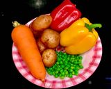 Hình bước làm 1 của món Causa - Salad Peru