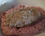 A picture of step 2 of Parmesan and mushroom meatloaf polpettone ai funghi e parmigiano.