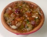 A picture of step 3 of Tamater garlic chutney.