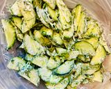 A picture of step 2 of Light cucumber salad.