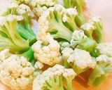 A picture of step 1 of Crispy Cauliflower Karaage.
