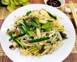 Hình bước làm 4 của món Hủ Tiếu Mì Xào Chay