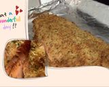 A picture of step 8 of Oven baked salmon breadcrumbs .