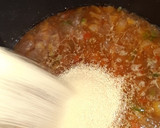 A picture of step 3 of Cous cous with veggies.