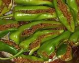 A picture of step 5 of Keema Bhari Hari Mirch...
