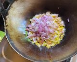 A picture of step 2 of Kala Chana Ghugni.