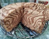 Foto langkah ke 9 dari resep Bolu Zebra Kukus White Coffe.