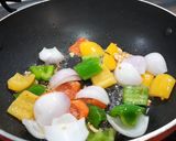 A picture of step 6 of Garlic Chilli Paneer.