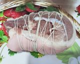 Hình bước làm 1 của món Bánh tráng cuốn thịt heo