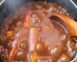 Foto langkah ke 5 dari resep Spicy Rabokki (Ramen Tteokbokki) 🔥.