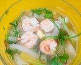 Hình bước làm 3 của món Nui nấu tôm (cho bé)