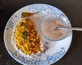 A picture of step 4 of Barnyard millet with Parwal.