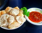 Foto langkah ke 6 dari resep Cireng Salju Bumbu Rujak Simple.