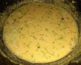 A picture of step 5 of Maharashtrian Besan pitla.