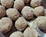 Foto del paso 4 de la receta: Bombones de mantequilla de maní y coco rallado (sin gluten)