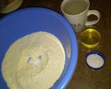 A picture of step 1 of Chapati Egg Wrap.