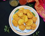 A picture of step 2 of Snacks (Besan Pakode).