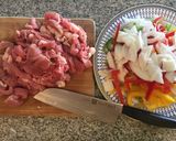 Foto del paso 1 de la receta: Tacos de alambre de res con queso Oaxaca