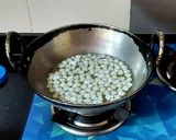A picture of step 3 of Falhari Sabudana Chiwda.