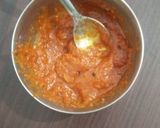 A picture of step 3 of Red chilli chutney.
