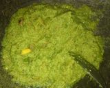 A picture of step 2 of Palak Upma.
