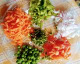 A picture of step 2 of Vegetable poha appe.