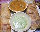 सांबर डोसा नारियल चटनी के साथ रेसिपी चरण 11 फोटो