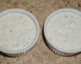 A picture of step 3 of Blue Cheese Dip.