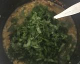 A picture of step 6 of Fry Daal palak.