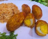 A picture of step 4 of Nargasi kofta kababs.