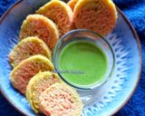 A picture of step 5 of Shaded  rava dhokla.