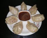 A picture of step 6 of Veg Momos.