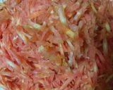 A picture of step 1 of Carrot Halwa.