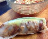 A picture of step 6 of Vietnamese Fresh Spring Rolls with Lemongrass Grilled Pork.