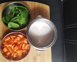 A picture of step 1 of Healthy Colourful Mini Idlis.