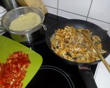 Gombás-zöldséges kölesrizottó gluténmentesen recept fázis 3 fotója
