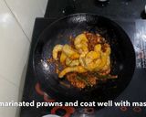 A picture of step 7 of Prawns Tawa Masala.