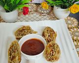 A picture of step 4 of Spring roll (Party Mood) a starter.
