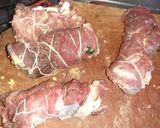 A picture of step 2 of Veal Braciole.