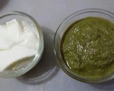 A picture of step 1 of Minty yogurt dip.